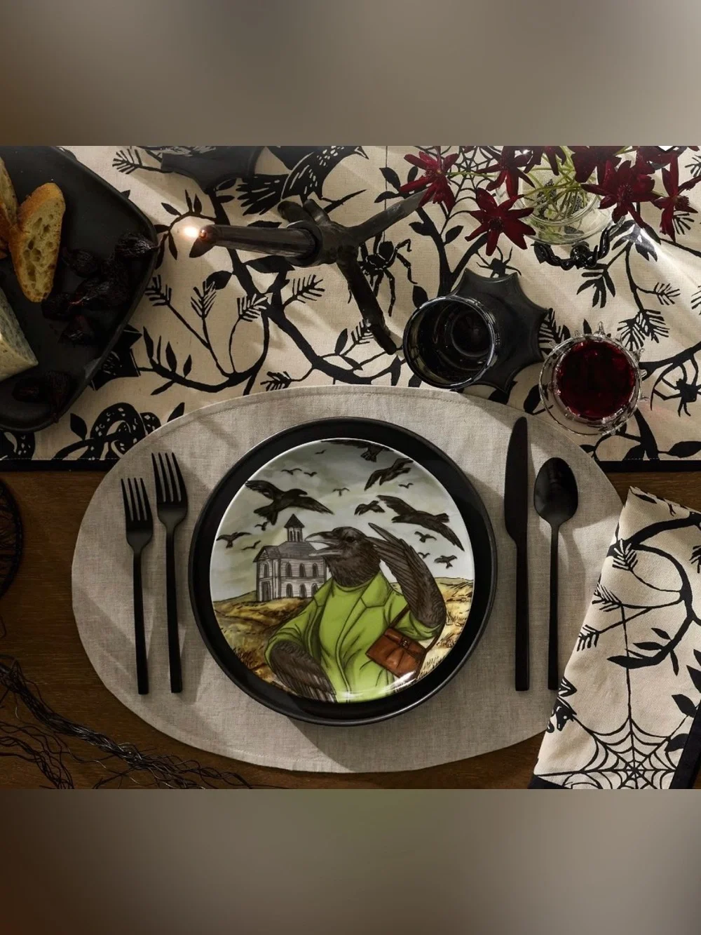 west elm dapper animal hitchcock crow